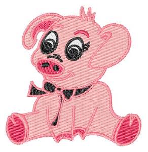 Picture of Little Pig Machine Embroidery Design