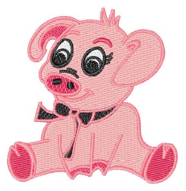 Picture of Little Pig Machine Embroidery Design