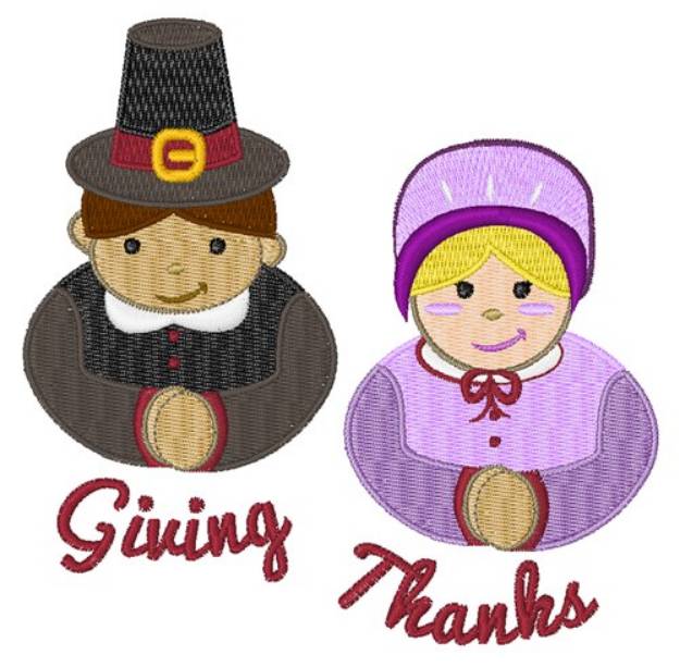 Picture of Giving Thanks Machine Embroidery Design