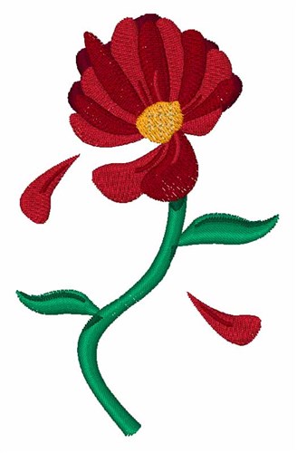 Flower Petals Machine Embroidery Design
