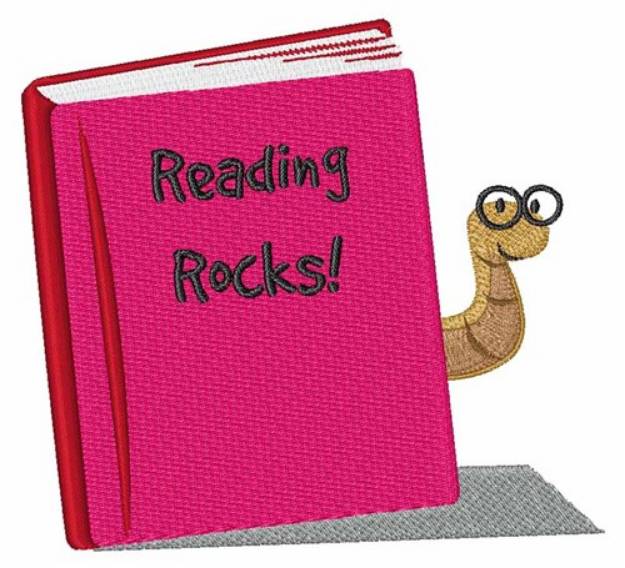 Picture of Reading Rocks Machine Embroidery Design