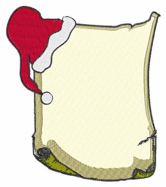 Picture of Santas List Machine Embroidery Design