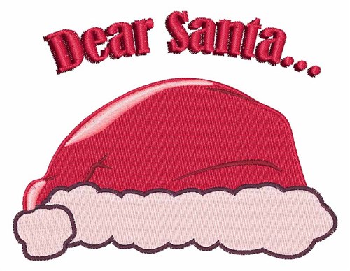Dear Santa Machine Embroidery Design