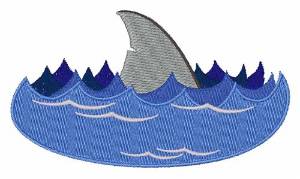 Picture of Shark Fin Machine Embroidery Design