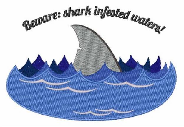 Picture of Shark Infested Machine Embroidery Design