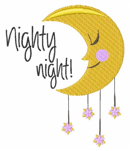 Nighty Night Machine Embroidery Design
