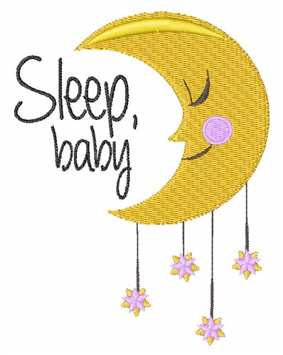 Sleep Baby Machine Embroidery Design