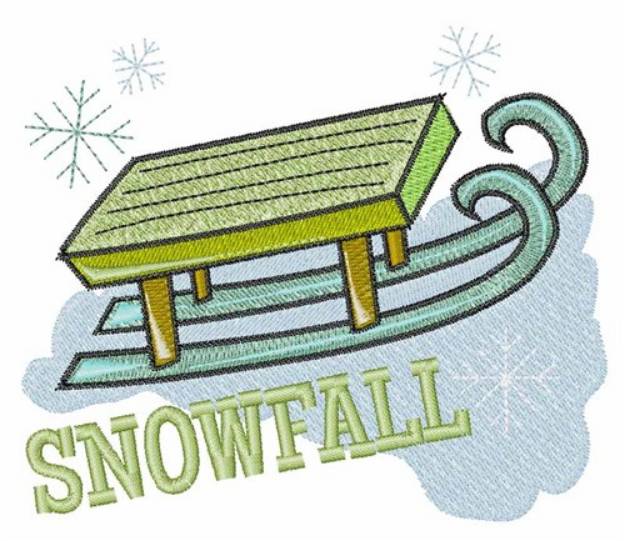 Picture of Snowfall Machine Embroidery Design