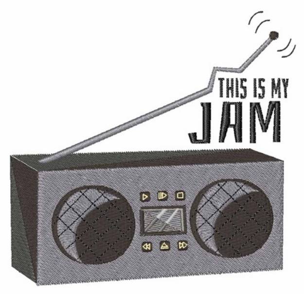 Picture of My Jam Machine Embroidery Design