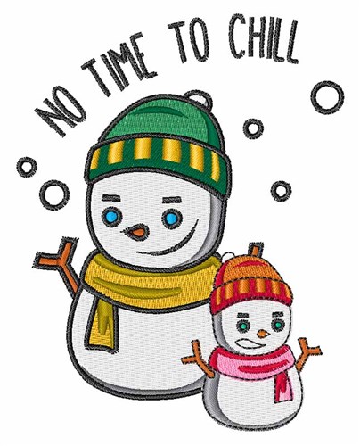 Time To Chill Machine Embroidery Design