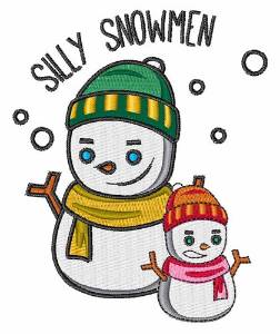 Picture of Silly Snowmen Machine Embroidery Design