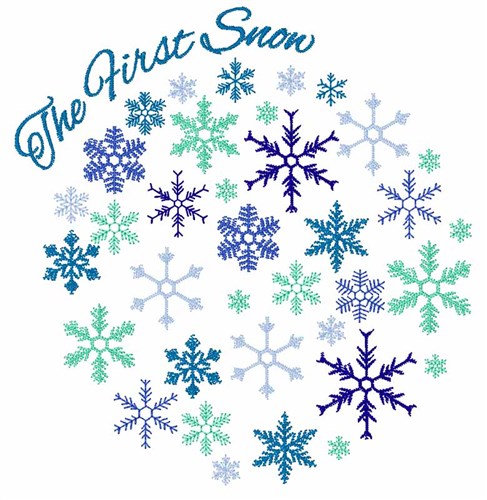 First Snow Machine Embroidery Design