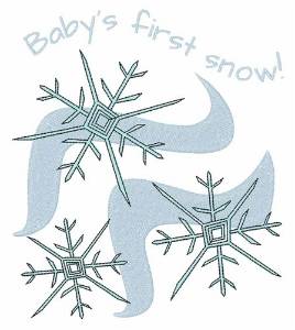Picture of First Snow Machine Embroidery Design
