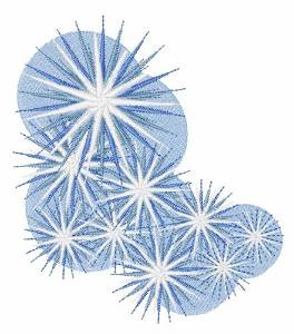 Picture of Snowfall Starburst Machine Embroidery Design