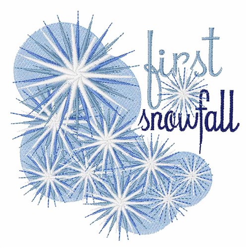 First Snowfall Machine Embroidery Design