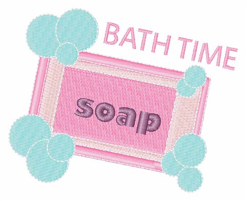 Bath Time Machine Embroidery Design