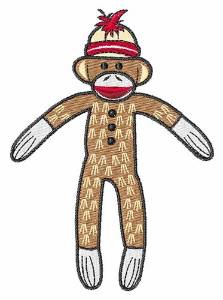 Picture of Sock Monkey Machine Embroidery Design