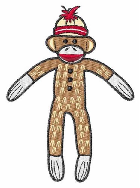 Picture of Sock Monkey Machine Embroidery Design