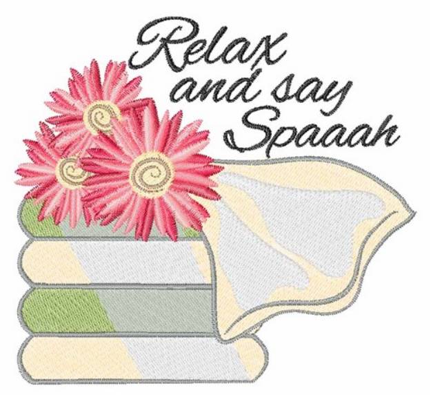 Picture of Say Spa Machine Embroidery Design