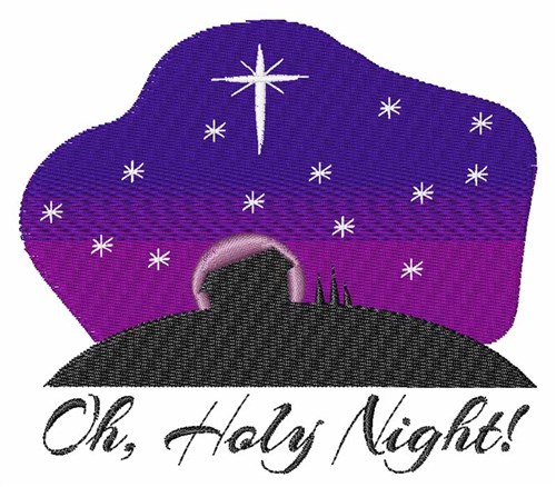 Holy Night Machine Embroidery Design