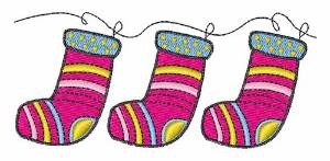 Picture of Xmas Stockings Machine Embroidery Design