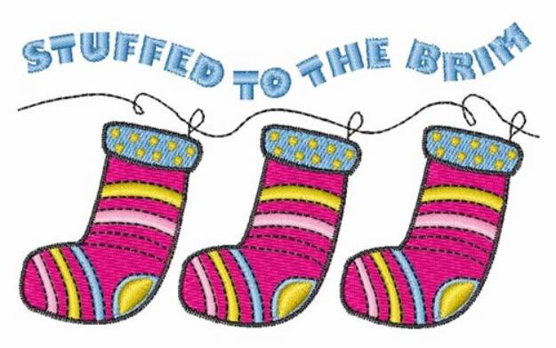 Picture of Stuffed Stocking Machine Embroidery Design