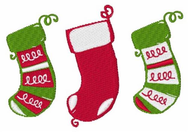 Picture of Xmas Stockings Machine Embroidery Design
