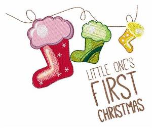 Picture of First Christmas Machine Embroidery Design
