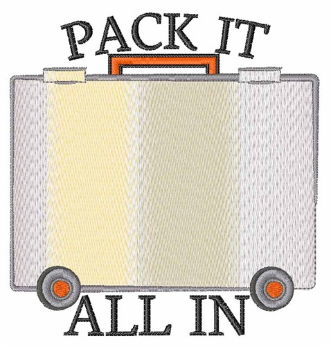 Pack It Machine Embroidery Design