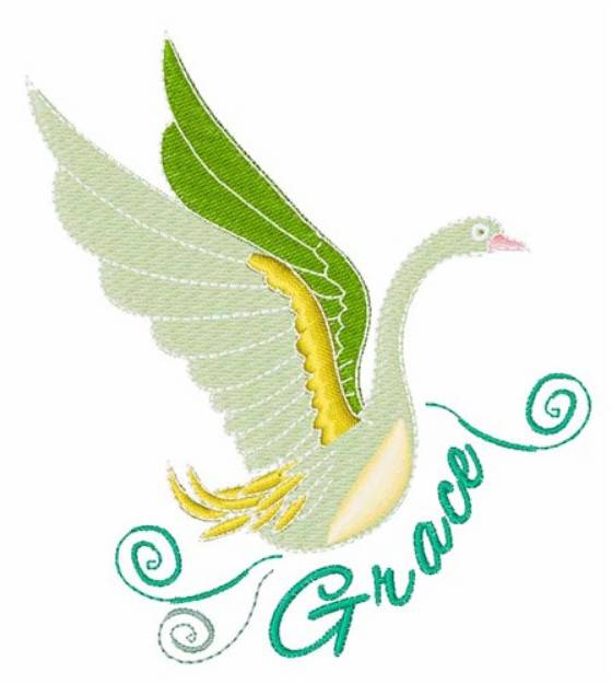 Picture of Grace Swan Machine Embroidery Design