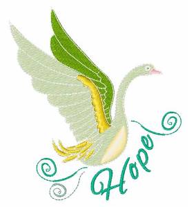 Picture of Hope Swan Machine Embroidery Design