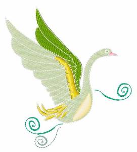 Picture of Swan Machine Embroidery Design