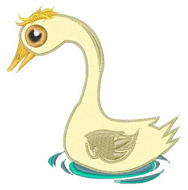 Picture of Cartoon Swan Machine Embroidery Design