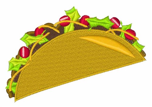 Taco Dinner Machine Embroidery Design