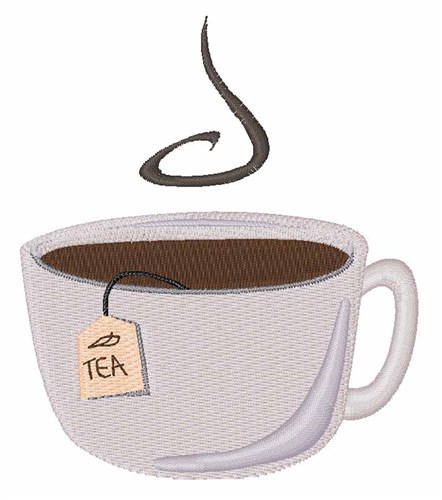 Tea Cup Machine Embroidery Design