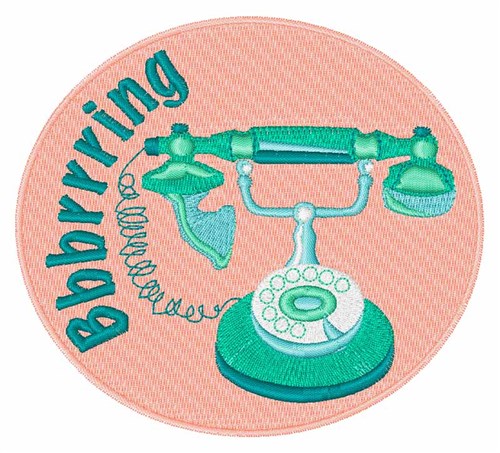 Telephone Ring Machine Embroidery Design