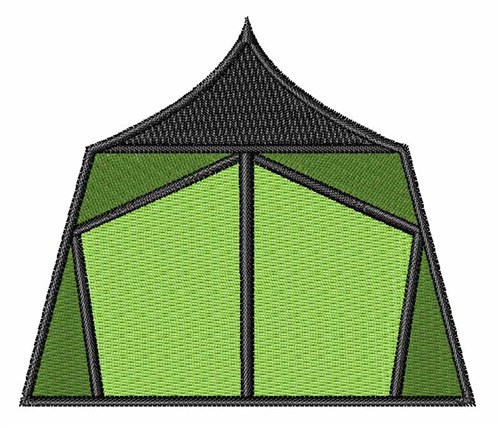 Camp Tent Machine Embroidery Design