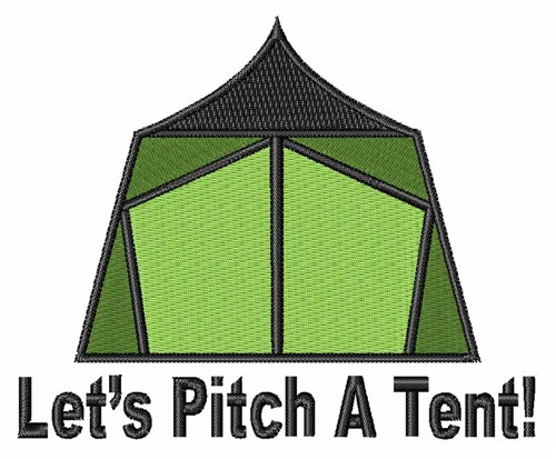 Pitch A Tent Machine Embroidery Design