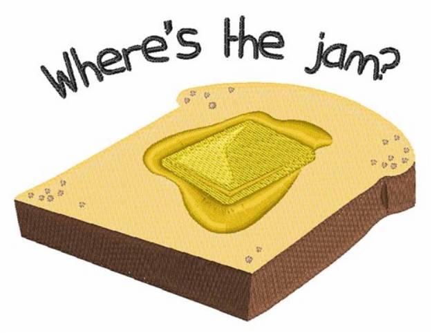 Picture of Wheres Jam Machine Embroidery Design