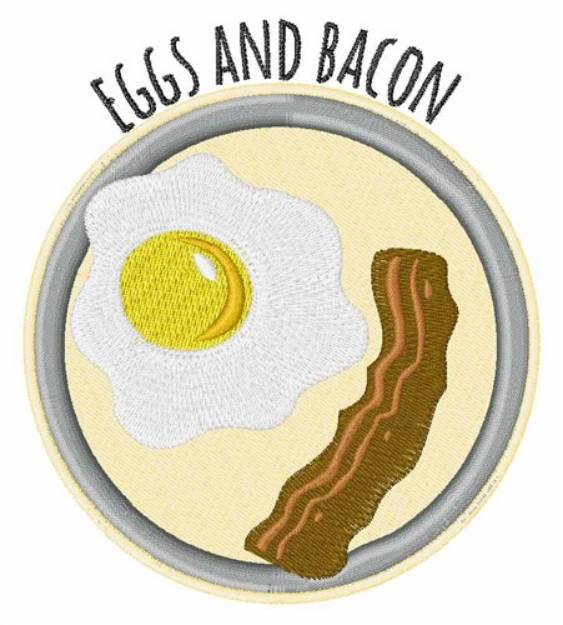 Picture of Eggs & Bacon Machine Embroidery Design