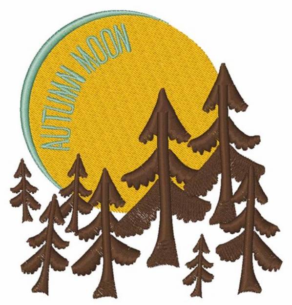 Picture of Autumn Moon Machine Embroidery Design