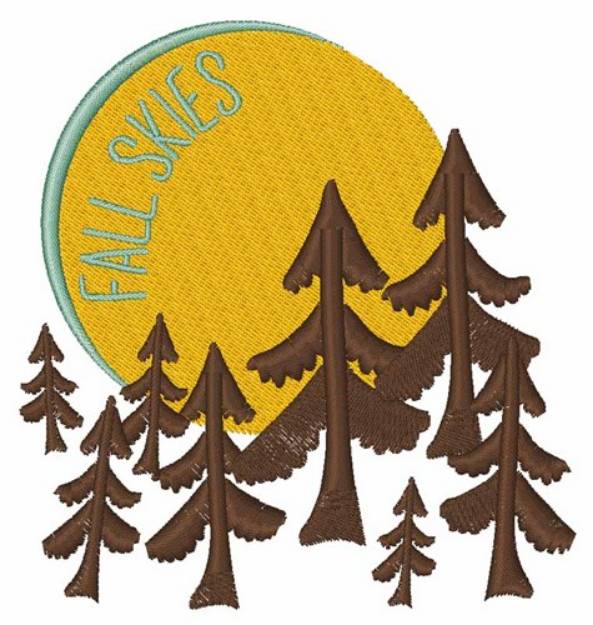 Picture of Fall Skies Machine Embroidery Design