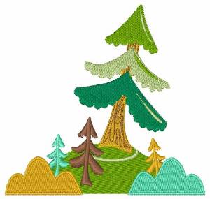 Picture of Tall Trees Machine Embroidery Design