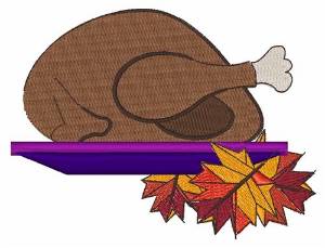 Picture of Turkey Dinner Machine Embroidery Design