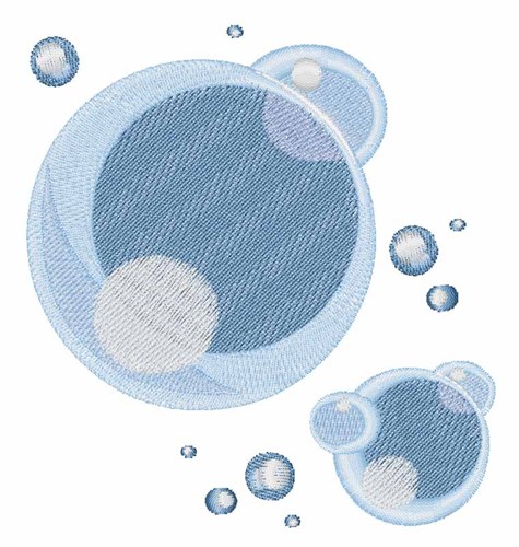 Bubbles Machine Embroidery Design