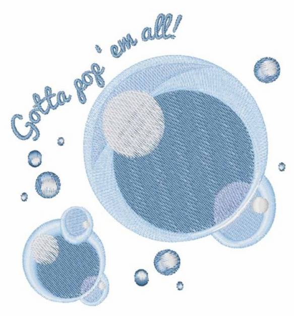 Picture of Pop Em All Machine Embroidery Design