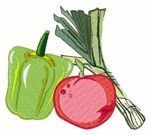 Picture of Vegetables Machine Embroidery Design