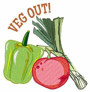 Picture of Veg Out Machine Embroidery Design
