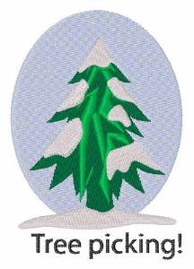 Picture of Tree Picking Machine Embroidery Design