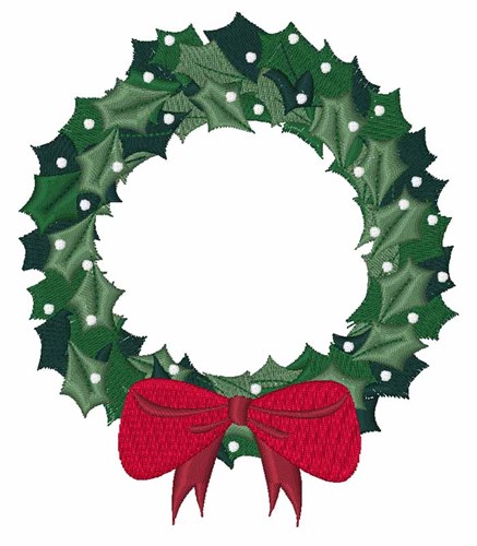 Xma Wreath Machine Embroidery Design